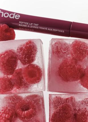 Тінт rhode raspberry jelly peptide lip tint by hailey bieber8 фото