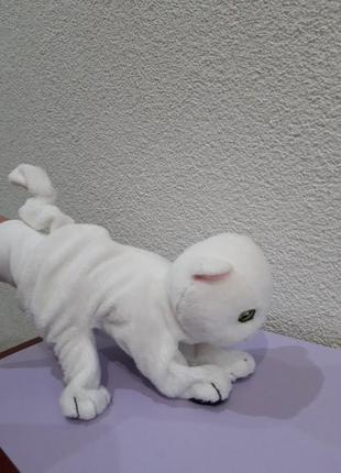 Іграшка на руку, ляльковий театр, біла кішка ikea9 фото