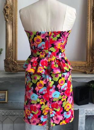 Нове бавовняне плаття бюстьє в квітковий принт4 фото