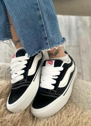 Женские кеды vans knu school black