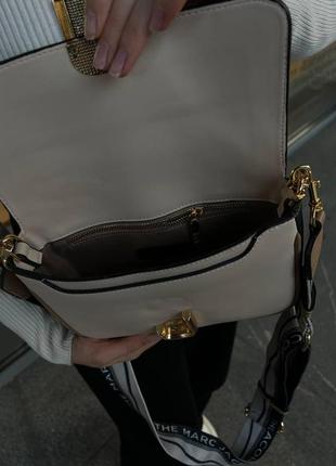 Жіноча сумка marc jacobs shoulder bag марк джейкобс маленька сумка на плече легка сумка з екошкіри2 фото