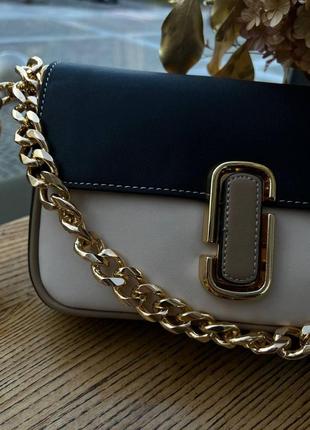 Жіноча сумка marc jacobs shoulder bag марк джейкобс маленька сумка на плече легка сумка з екошкіри7 фото