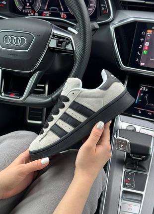 Женские кроссовки adidas campus prm light gray black