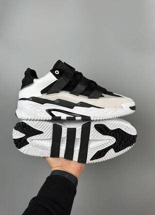 Adidas niteball white-black1 фото