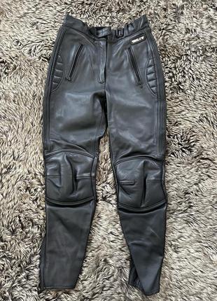 Шкіряні мотоциклетні штани кожаные брюки жіночі ідеал нові1 фото