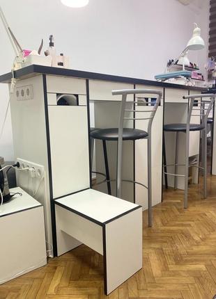 Стол для маникюра с розетками