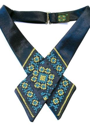 Детский кросс-галстук с вышивкой милан3 фото