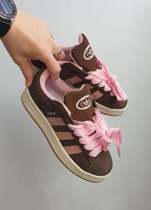 Чоловічі кросівки adidas campus 00s •brown pink• kross арт #3305 фото