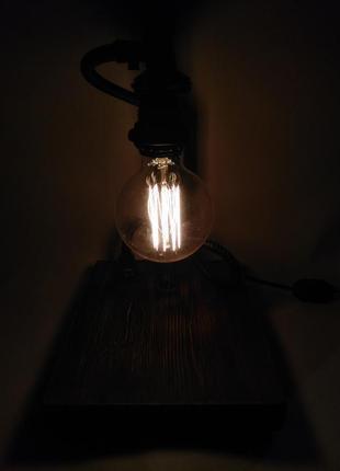 Светильник настольный №1 steampunk loft ручной работы диммируемый4 фото