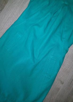 Сукня з кишенями льон3 фото