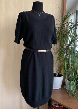 Новое черное платье стильное теплое платье intimissimi размер l