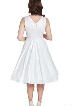 Белое платье в стиле мерилин моноро3 фото