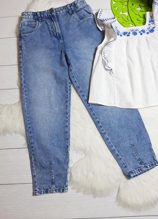 Набор джинсы мом и вышитая блузочка8 фото