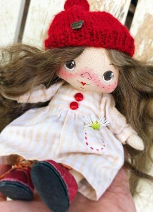 Текстильна інтер'єрна лялька.5 фото