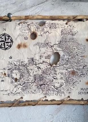 Карта севера, ведьмак геральт, анджей сапковски3 фото