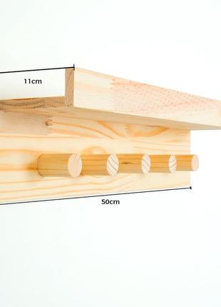 Вешалка полка на 5 крючков5 фото