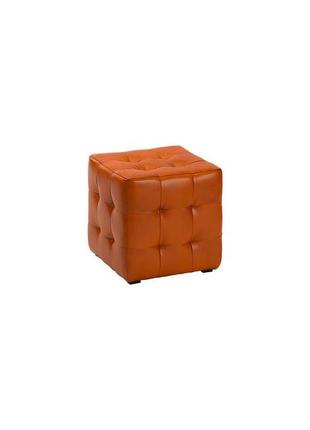 Пуф  токио оранжевый 40х40х42 см. готовые дизайнерские решения.1 фото