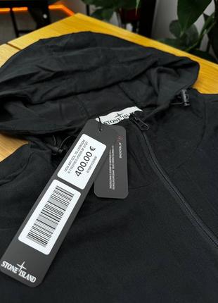 Вітрівка stone island у чорному кольорі3 фото