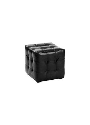 Пуф  токио чёрный 40х40х42 см. готовые дизайнерские решения.1 фото
