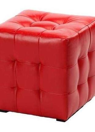 Пуф  токио красный 40х40х42 см. готовые дизайнерские решения.1 фото