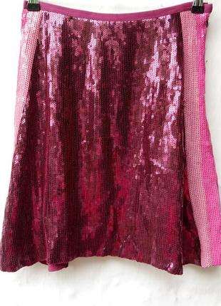 Яркая вишневая юбка в пайетках odd molly 🍒1 фото