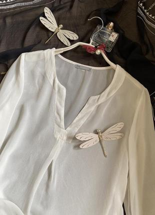 Легесенка полупрозрачная шелковая блузочка /nile/размер m3 фото
