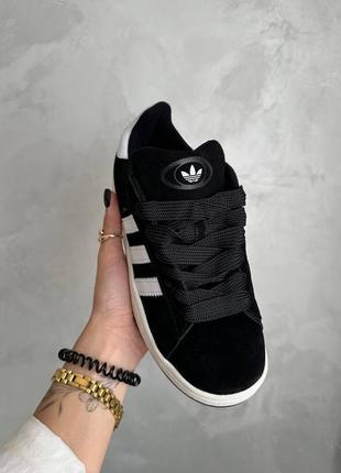 Кроссовки adidas campus black 
( подошва black )2 фото