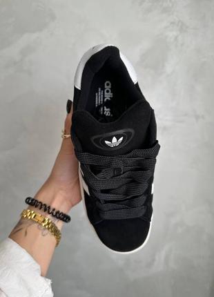 Кроссовки adidas campus black 
( подошва black )3 фото