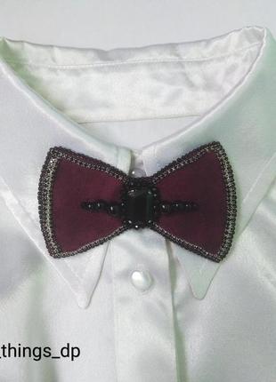 Брошь галстук бабочка