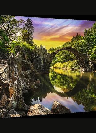 Пазли "фото одісея" - (1000 елм.) - "міст ракоца в кромлау / німеччина"