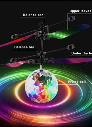 Летающий светящийся шар с дистанционным управлением.3 фото