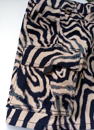 Джинсовая юбка тигр/ леопард6 фото