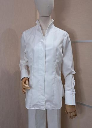 Белая рубашка vincenzo boretti,&nbsp; размер 38, m, рубашка