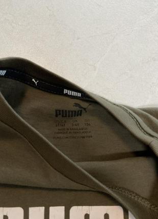 Футболка хаки puma 3-4года2 фото