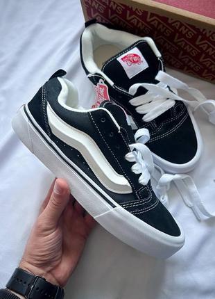 Vans knu old skool black / white premium4 фото