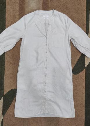 Сукня платье рубашка сорочка плаття сарафан льон с,м розмір 42,44