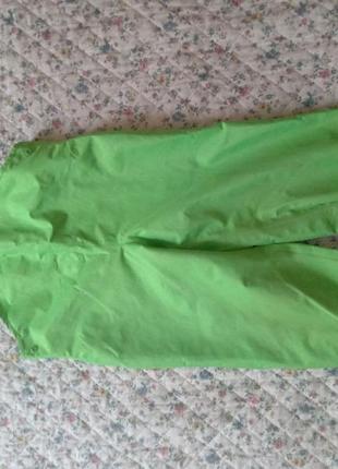 Непромокаемые резиновые брюки полукомбинезон, дождевик, брюки от дождя размер 110-1165 фото
