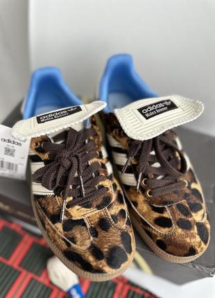 Кеды кроссовки леопард adidas samba pony wales bonner leopard4 фото