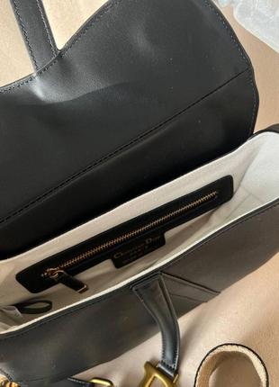 Женская сумка седло из эко-кожи клатч dior saddle диор молодежная, брендовая сумка через плечо3 фото