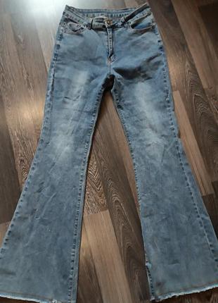 Акиуальные классные джинсы клеш брюки брюки1 фото