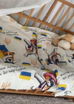Комплекты постельного белья в детскую кроватку бязь голд люкс6 фото