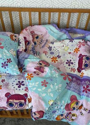 Комплекты постельного белья в детскую кроватку бязь голд люкс9 фото