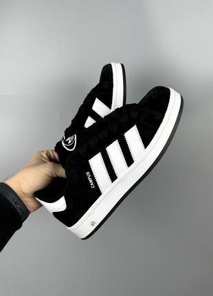 Adidas campus black white3 фото