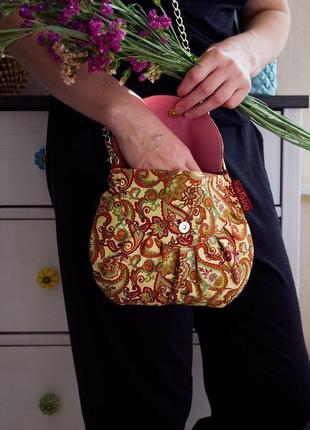 Бежева жіноча сумочка ванільна2 фото