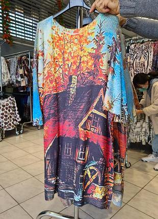 Шикарное платье туника италия отличное качество