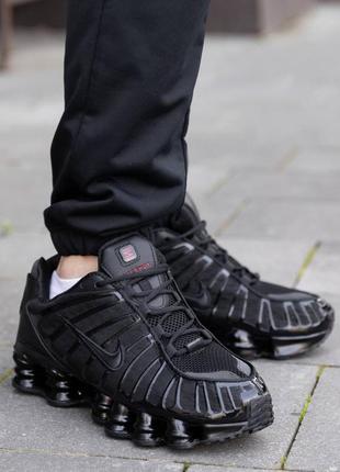 Мужские кроссовки nike shox tl black5 фото