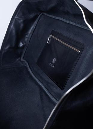 Шкіряна сумка для подорожей, чорна велика сумка персей, сумка-саквояж zorya8 фото