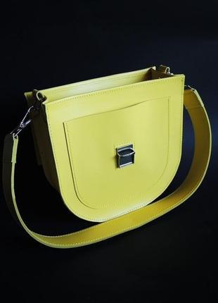 Женская сумка желтая4 фото