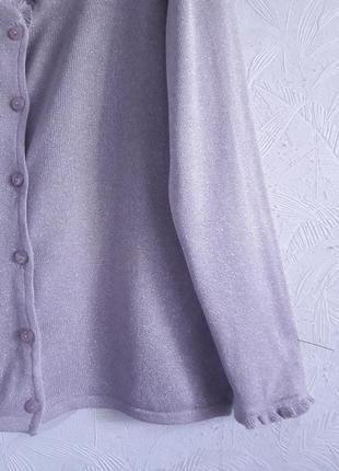 Нереально краствая кофточка пудрового цвета с серебристой нитью,  50-52-54??,  германия5 фото