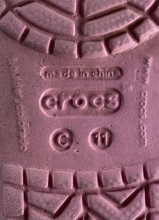 Crocs кроксы сандали c11 28 размер детские розовые оригинал2 фото